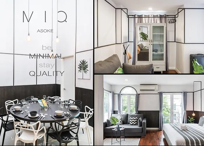 Miq 808 Designer Townhouse Asok Bts - Entire 3 Bedroom With Pool - Sleeps 16 Guests